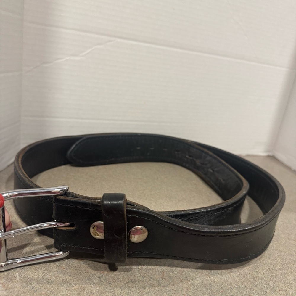 Sole Survivor Men’s Black Heavy Duty 1 1/2” Wide Leather Work Belt Size 50